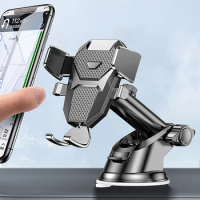 Sucker Car Phone Holder Mount Stand GPS Telefon Mobile Cell Support For iPhone 14 Pro Max Xiaomi Huawei Samsung for Smart phones