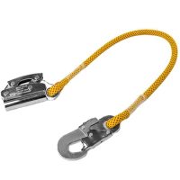 Manual Rope Grab Hook with Shock Absorbing Lanyard,Fits 8-16mm Rope,Load 25KN,for Fall Protection,Climbing,Construction строп с