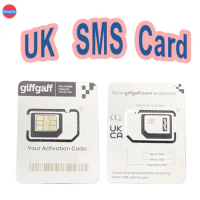 Europe SMS Registration Card；UK Giffgaff SMS Sim Card；Reset the validity period by 180 days for each