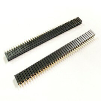 2.54mm間距 2*40P 180度 易折型 雙排排針母座 針長3.1mm 排針插座-10個/包(含稅)【佑齊企業 iCmore】