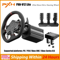 PXN V12 Lite 6Nm Real Direct Drive Force Feedback Gaming Steering Racing Wheel Simulator for PC Windows 7/8/10/11/PS4/Xbox One