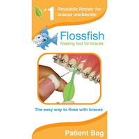 【牙齒寶寶】美國進口 FlossFish 矯正專用 牙線穿引器 牙線輔助器 五支入
