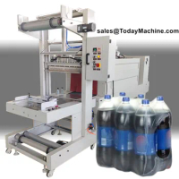 Automatic Bottle Sleeve Wrap Mineral Water Bottle PE Film Shrink Wrapping Machine
