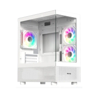 【Mavoly 松聖】4070 機殼 電腦機箱 電腦機殼(白色/含12*12CM風扇/一年保固)