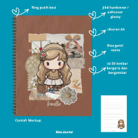 Notebook Custom Vintage Hardcover A5 - Buku Catatan Vintage - Notebook Vintage