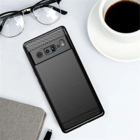 For Cover Google Pixel 6 Case For Google Pixel 6 Bumper Silicone Carbon Fiber Back Case For Google P