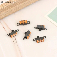 สวิตช์แบบเลื่อน ขนาดเล็ก สีดำ 5V 0.3A จำนวน 20 ชิ้น สำหรับงาน DIY อิเล็กทรอนิกส์ขนาดเล็ก สวิตช์ 3 ขา