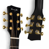 Enya X4 Pro 41 Inch Carbon Fiber AcousticPlus Cutaway Guitar with Hard Case Leather Strap
