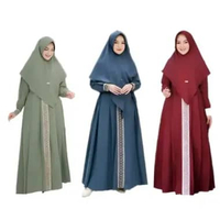 Gamis Wanita Kanaya crinkle airflow/Gamis Motif Renda Kekinian/Gamis Maxi dress jumbo Ful renda Terb