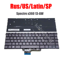 Original US RU SP Latin Keyboard for HP Spectre 13-AW 13-AW0008CA 13-AW0023DX 13-AW0000 x360 13T-AW000 13-AW1000 13-AW0013DX