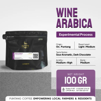 Kopi  Hitam Arabika Wine Asli Khas Gunung Puntang | 100gr | Fresh Roasted Coffee Beans | 100% Arabic