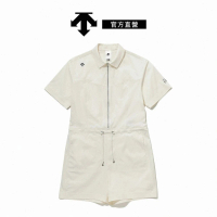 【DESCENTE】WOVEN JUMP SUIT 女士 連身褲(白色)