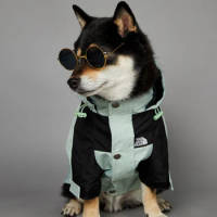 Dog Punching Jacket Pet Clothes Personalized Waterproof Fashion Jacket Windproof Waterproof North Face Raincoat Protective Coat