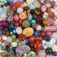 Assorted Beads for Jewelry Making Mixed Bulk Natural Stone Beads for Crafts Bracelets Earrings Neckl