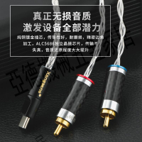 xangsaneXS-001鍍銀Type c轉雙蓮花音頻線HiFi安卓手機轉2RCA功放【亞德機械五金家居】