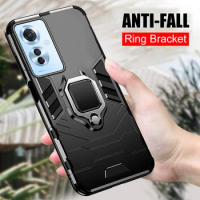 Anti Drop Case For Oppo Reno11 F Capas Car Magnetic Bumper Shockproof Ring Holder Cover For Oppo F25 Pro reno11f f25pro 11F F11