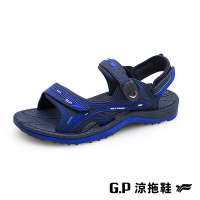 G.P 【EFFORT+】戶外休閒磁扣涼拖鞋(G2396M-20)藍色(SIZE:40-44)GP 拖鞋 涼鞋 阿亮 卜學亮