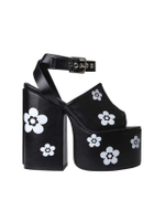 รองเท้าแซนเดิลส้นสูงแพลตฟอร์มผู้หญิง YAZMIN สีดำ