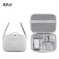 Storage Bag for DJI Mini 2/Mini 2 SE/Mini 4K Carrying Case Mini 2/2 SE Drone Accessories PU Leather Splash-proof Shoulder Bag