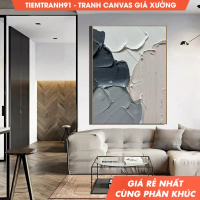 Tranh treo tường, Neutral Textured Painting Original Beige Abstract Painting Beige 3D Texture Art Gr