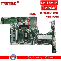 C4PB1/C5PB1 LA-E591P with i5-7200U CPU 4GB-RAM UMA Mainboard For Acer TMP646 Laptop motherboard