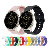 18mm 20mm 22mm Silicone Strap For Garmin Vivoactive 3 4 4s Watch Band Venu 2s SQ 2 Venu2 Plus Wristband Forerunner 645 Bracelet