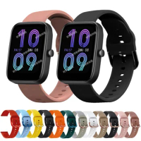 For Amazfit Bip 3&amp;3 Pro Smart Watch Strap 20mm Silicone Replacement Bracelet For Amazfit Bip U Pro S/GTS 2 2E 4 3/GTR Mini Band