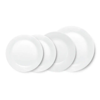 【CorelleBrands 康寧餐具】PYREX靚白強化玻璃4件式餐盤組(D05)