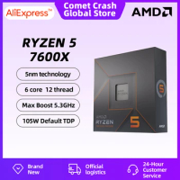 AMD RYZEN 5 7600X Box Version Brand New CPU Gaming Processor AMD R5 7600 6-Core 12-Thread 5nm 38M Socket AM5 Original Box Game