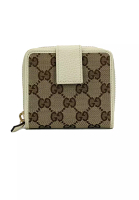Gucci Gucci Women's Signature GG Small Bifold Wallet White 346056