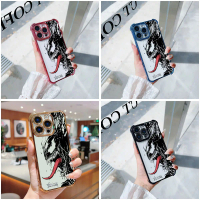 Sarung Telefon Bimbit, Marvel Avengers Heros Venom Tepi Emas Elektroplating, Kalis Kejutan, Untuk OP