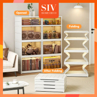 [No Installation]SIV Folding Storage Cabinet Foldable Storage  Wardrobe For Shoes Clothes Kitchen