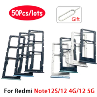 50Pcs,SIM Card Slot SD Card Tray Holder Adapter Accessories For Xiaomi Redmi Note 12S / Note 12 5G / Note 12 4G