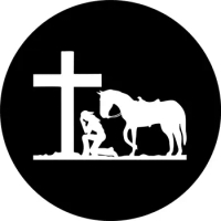 TIRE COVER CENTRAL Cowgirl Kneeling at Prayer Cross Horse Spare Tire COVER CAR ( Custom Sized to Any Make/Model for 235/75R15