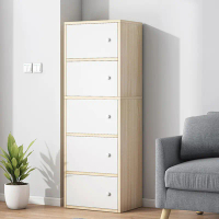 Storage cabinet five floor living room wall cabinet simple storage cabinet storage cabinet Wood Furn
