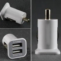500pcs/lot Micro 3.1A Dual 2 USB Car Charger Adapter for iPhone 11 XS Max XR X 8 7 6 5 /ipod/ipad/Samsung/All Mobile Phone