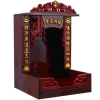 For Desk Buddha Shelf Accessories Chinese Home Asian Style Altar Wall-mounted Stand