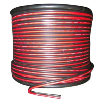 LBER 20 GAUGE PER 3 METER RED BLACK ZIP WIRE AWG CABLE POWER GROUND STRANDED COPPER CAR