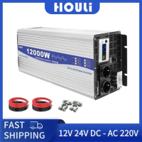 Inverter 12V 24V 48V To AC 220V 230V Pure Sinus Wave Power Converter 6000W 8000W 12000W Inverters Solar Car Voltage Transformer