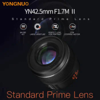 YONGNUO Camera Lens YN42.5mm F1.7M II F1.7 Lens Mirrorless Camera Auto Focus For M4/3 Mount Panasonic Olympus