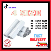 Courier Bag 100pcs White Courier Bag Packaging Courier Beg Kurier Pos Office Stationery