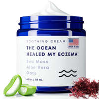 （Nushineusa91） Natural Soothing Cream With Sea Moss & Oats - Eczema & Psoriasis Relief - Ocean Miner