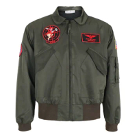Top Gun Jacket Maverick Bomber Cosplay Pilot Costume Jacket Zipper Jackets
