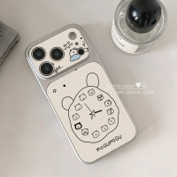 Casing HP Untuk iPhone 17 Pro Max 16 Pro XS XR 11 12 13 14 15 7+ 8+ Xs Max Casing dengan Gambar Jam 