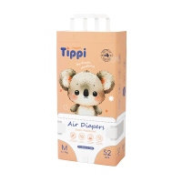 TÃ/ BỈM DÁN TIPPI ( Size M : 6 - 11 kg) 52 miếng Dành cho bé từ 3 đến 6 tháng