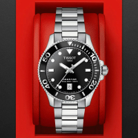 【TISSOT 天梭 官方授權】SEASTAR 1000 300米潛水石英腕錶 母親節 禮物(T1202101105100)