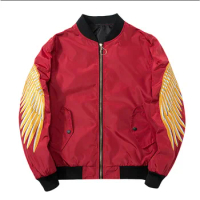 5xl Jackets Men'S Winter Embroidered Jacket Flight Coat Chinese Trend Down Jacket Men Clothing Male Coats Outwear Windbreaker