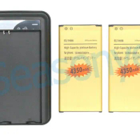 2x 4350mAh EB-BG900BBC / EB-BG900BBE Gold Replacement Battery + Charger For Samsung Galaxy S5 SV i9600 i9602 i9605 G900F G900