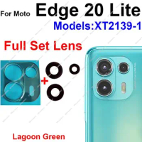 For Motorola MOTO Edge 20 Lite Rear Camera Lens Glass Back Camera Glass Lens Adhesive Sticker Replacement
