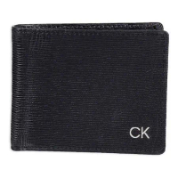 【Calvin Klein】2023男時尚簡約CK標黑色皮夾【預購】